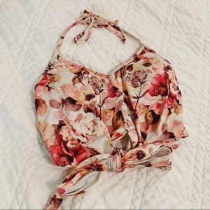 Kortni Jeane Floral Tie-up Top